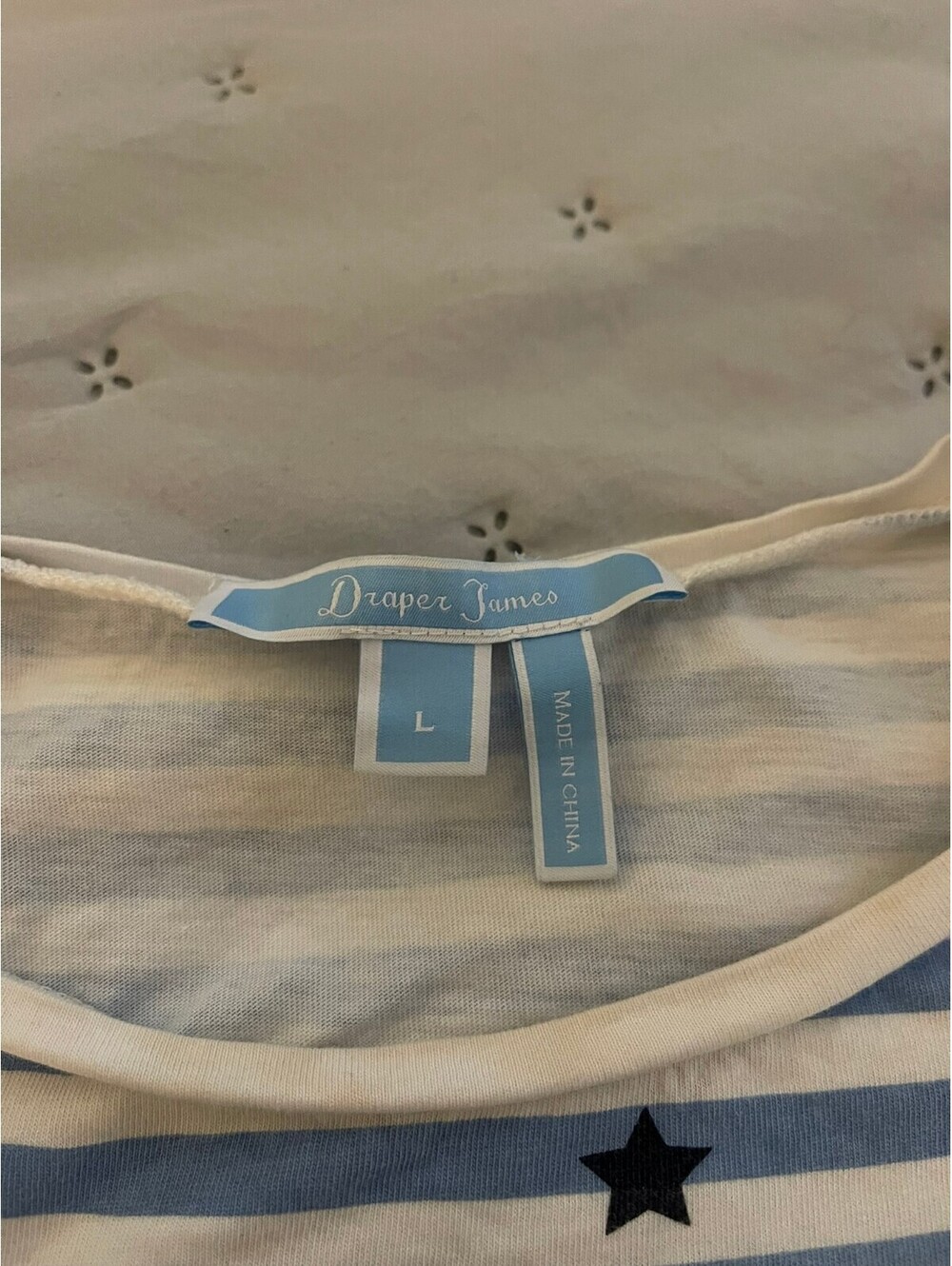 Draper James | L | Oh My Stars Striped Tee - Picture 3 of 12